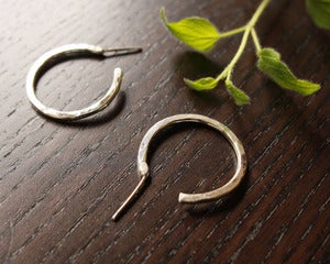 Image of small sterling silver stud earrings