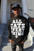Image of ALL CATS EVERY THING BLACK CREWNECK 