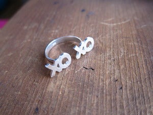 Image of xoxo Ring, Hugs and Kisses - Handmade Silver Ring