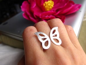 Image of Butterfly Ring - Handmade Silver Ring
