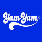 Image of Retro Yam Yam Design - Royal Blue, available as Tee Shirt and Poster