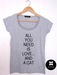Image of T-shirt All you need is love... and a cat 