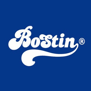 Image of Retro Bostin Design - Royal Blue, available as Tee Shirt and Poster