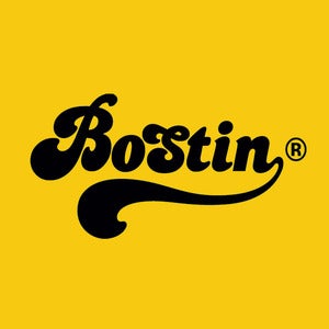 Image of Retro Bostin Design - Gold/Yellow, available as Tee Shirt and Poster