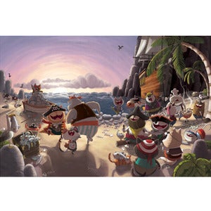 Image of Cats Ahoy! Beach Print