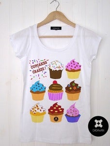 Image of T-shirt Cupcakes Crazzz by Dadawan  