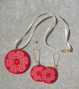 Image of Roseta Pendant and Earings
