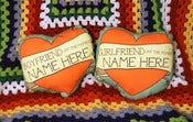 Image of Boyfriend OR Girlfriend (at the moment) Name Here Heart Tattoo Pillow