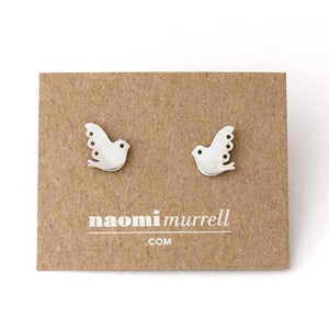 Image of Lovebird Studs | Silver