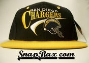 Image of VINTAGE SAN DIEGO CHARGERS SWOOSH SNAPBACK CAP