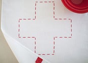 Image of tea towel - cross