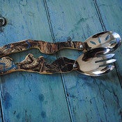 Image of Skateboard Salad Servers~Blue and Black