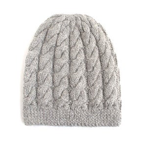 Image of cable hand knit hat