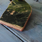 Image of Skateboard Luggage Tag~Forest Green