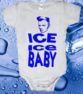 Image of ICE ICE BABY VANILLA ICE BABY ONESIE ONE PIECE BODYSUIT