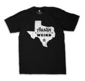 Image of AUSTIN KEEPS IT WEIRD MAP - BLACK 