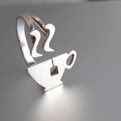 Image of Afternoon Tea (Cup) Ring - Handmade Silver Ring