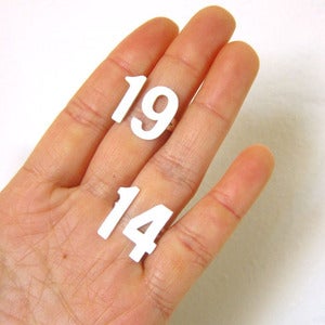 Image of Custom ring, Lucky Number - Handmade Silver Rings