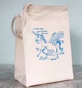Image of magical unicorn recycled cotton lunchbag