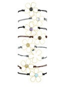 Image of Sunflower Friendship Bracelet, 14K Gold and Gemstone