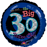 Image of Age 30 BALLOON IN A BOX. 