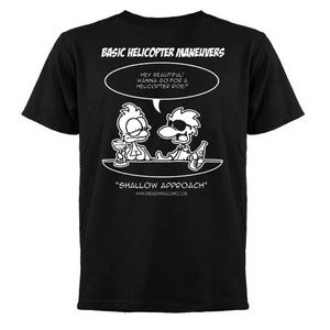 Image of "Basic Helicopter Maneuvers - Shallow Approach" T-Shirt