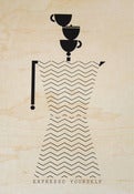 Image of Expresso Yourself Birch Wood Wall Art
