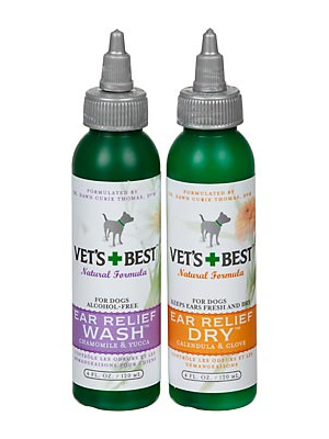 Image of Vet's Best Natural Ear Relief Wash & Dry