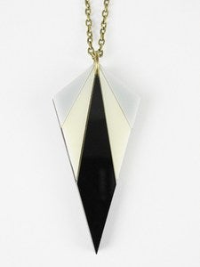 Image of Deco diamond necklace