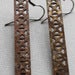 Image of Steel Town Long Thick X Earrings
