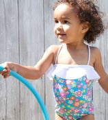 Image of Sweetie Aqua Floral One Piece