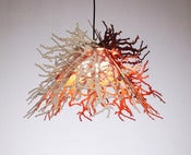 Image of Abstraction pendant light (organic branches/red and white)