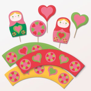Image of Russian Doll Cupcake Set