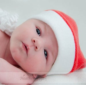 Image of Fleece Stocking Cap/Santa Hat Sewing Pattern PDF - all sizes infant through adult