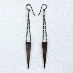 Image of Triangle Spear Dangle Earrings