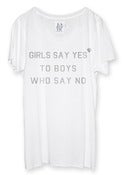 Image of GIRLS SAY YES · ZKW-PSP11-001 · WHITE
