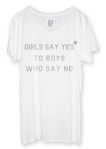 Image of GIRLS SAY YES · ZKW-PSP11-001 · WHITE