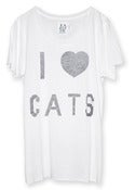 Image of I HEART CATS · ZKW-PSP11-004 · WHITE
