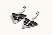 Image of Black Vertebrado Earrings