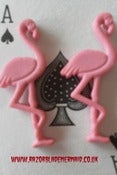 Image of Pretty Flamingo Pastel Pink Bird Tropical Rockabilly Kitsch Earrings 