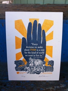 Image of Letterpress Foodie Art Print