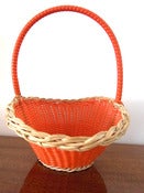 Image of PANIER EN SCOUBIDOU VINTAGE REF.370