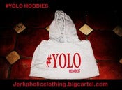 Image of GREY / RED #YOLO HOODIE
