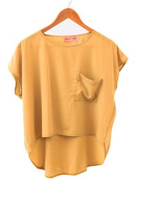 Mustard Pocket Top