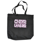 Image of Pink and Black Zebra Cheerleader Tote