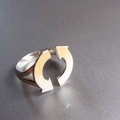 Image of ECO Warrior Recycle Sign Ring - Handmade silver Ring
