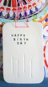 Image of Tableau ceramique Happy Birthday