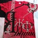 Image of Woman's T-shirt Cool Cyrillic Wear Urban Russian CCCP USSR Red