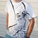 Image of Man's T-shirt Cyrillic Wear Urban Russian CCCP USSR White 2