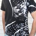 Image of Man's T-shirt by Cyrillic Wear Urban Russian CCCP USSR Ukrainian Black 2